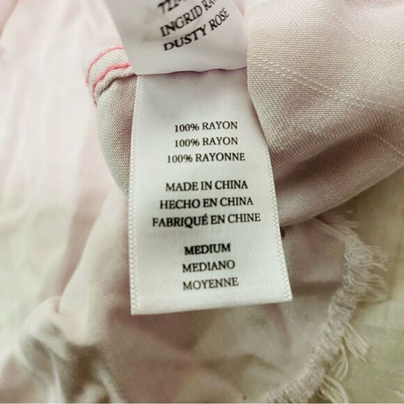 Rails Womens Ingrid Raw Hem Dusty Rose Shirt Size M - Picture 8 of 9